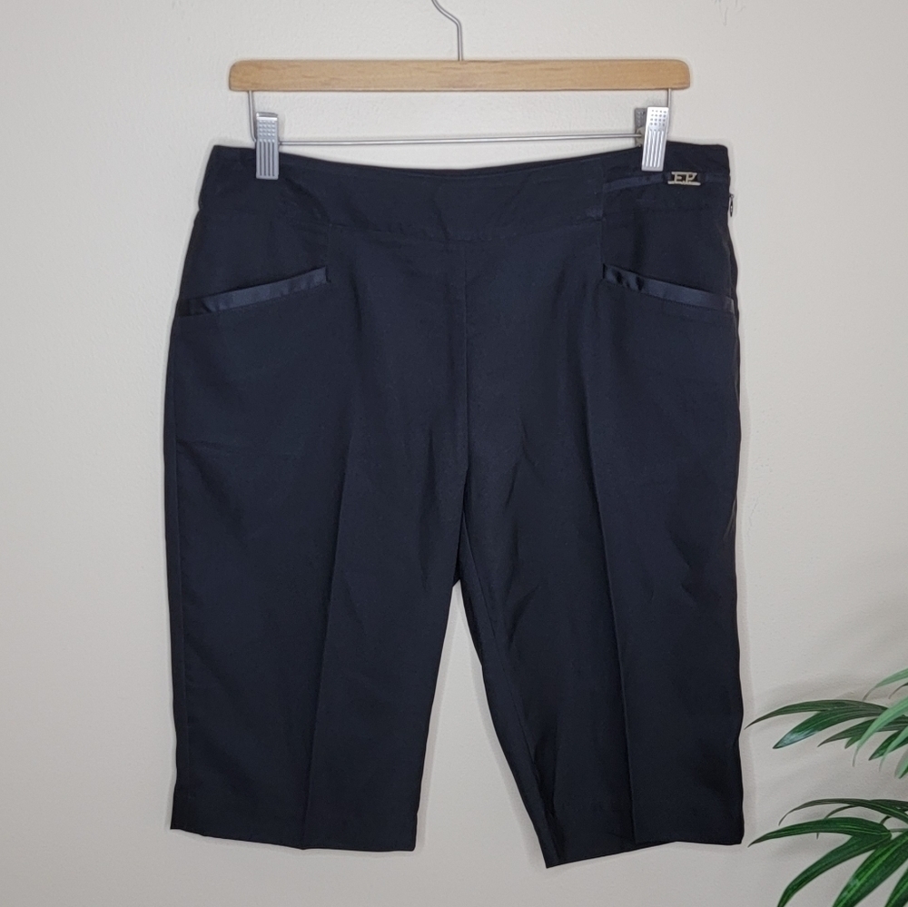 EP Pro Black Bermuda Golf Shorts Size 8
